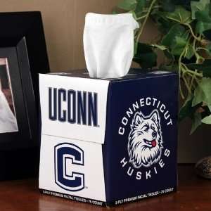  NCAA Connecticut Huskies (UConn) Box of Sports Tissues 