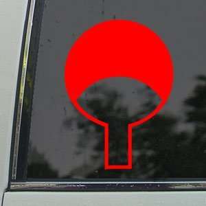  Naruto Red Decal Sasuke Uchiha Symbol Window Red Sticker 