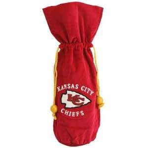    Kansas City Chiefs Red Velvet Wine Bottle Bag: Sports & Outdoors