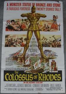 Movie Poster~The Colossus of Rhodes (1961) Rory Calhoun  