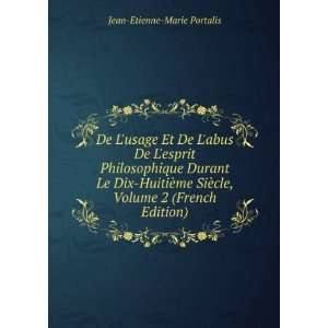   ¨cle, Volume 2 (French Edition) Jean Etienne Marie Portalis Books