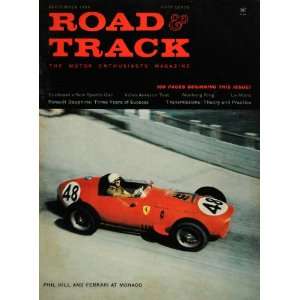   Phil Hill Ferrari Race Car Monaco   Original Cover