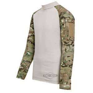   Uniform Combat Shirt, 2X Large Regular, Nylon/Cotton, Multicam/San