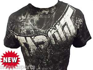 NEW MENS TAPOUT DOMINATION UFC MMA T SHIRT BLACK BNWT  