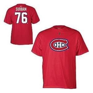 Montreal Canadiens P.K. Subban Red Name and Number T Shirt   PK 