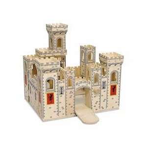   Folding Medieval Castle & Castle Wooden Figure Set Toys & Games