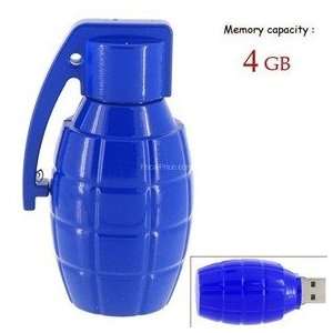  4GB Lovely Grenade Shape Flash Drive (Blue): Electronics
