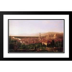   and Double Matted View of Florence from San Miniato