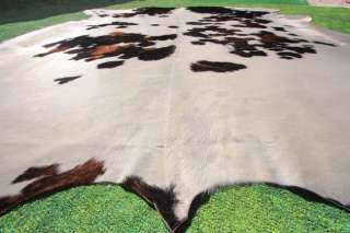 New Cowhide Rug Cowskin Cow Hide Skin Leather Bull Carpet Throw 