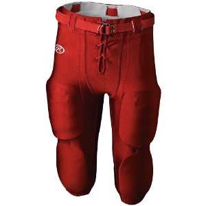  Rawlings Youth Slotted Football Game Pants SCARLET  S YL 