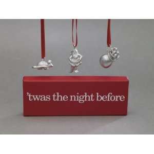  Twas The Night Before Christmas Ornament Set: Home 