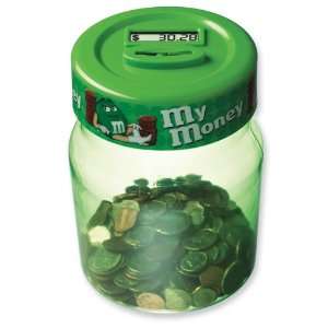  Green M&Ms Digital Coin Counting Money Jar Jewelry
