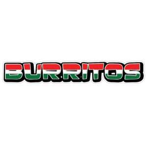   BURRITOS Concession Decal mexican restaurant burrito 