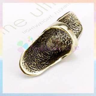 Vintage Antique Style Joint Armor Knuckle Long Full Finger Ring Punk 