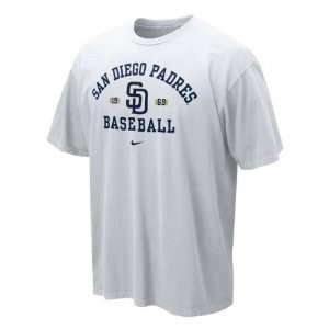  San Diego Padres Nike White Safety Squeeze Tee