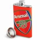 Official Arsenal FC 4oz Leather Hip Flask & Funnel