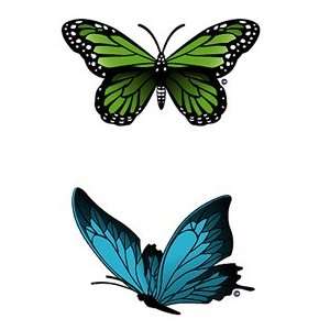  Swim Tattoos Green Butterfly Swim Tattoos Toys & Games