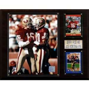  NFL Montana Rice San Francisco 49ers Player Plaque: Home 