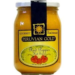 Peruvian Gold Red Pepper Hot Sauce, 16 oz  Grocery 