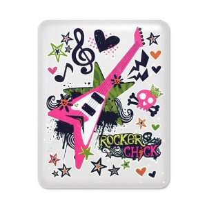  iPad Case White Rocker Chick   Pink Guitar Heart and 