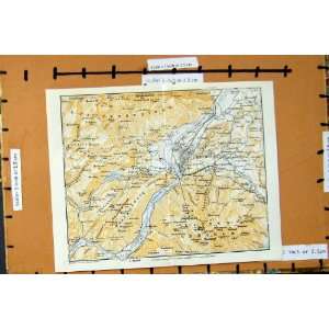  MAP 1958 GERMANY BAD REICHENHAL WEISBACH KIRCHBERG