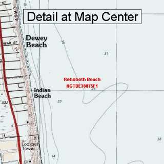   Map   Rehoboth Beach, Delaware (Folded/Waterproof)