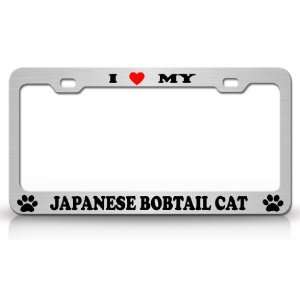 LOVE MY JAPANESE BOBTAIL Cat Pet Animal High Quality STEEL /METAL 