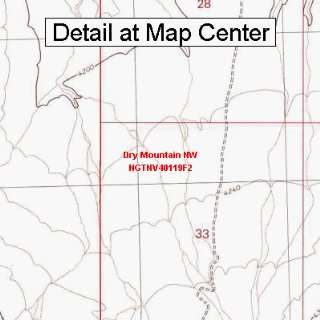  USGS Topographic Quadrangle Map   Dry Mountain NW, Nevada 