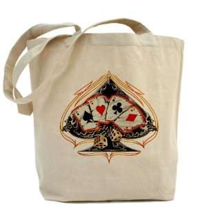   : Tote Bag Four of a Kind Poker Spade   Card Player: Everything Else