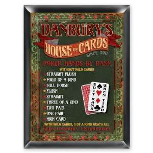  Personalized House of Cards Pub Sign: Home & Kitchen