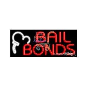 Bail Bonds Neon Sign 13 Tall x 32 Wide x 3 Deep