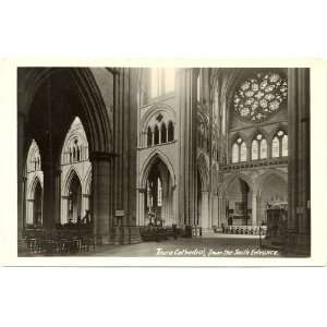   Vintage Postcard Interior of Truro Cathedral Truro Cornwall England UK