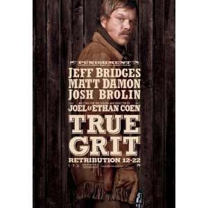 True Grit Movie Poster #02 Matt Damon 24x36