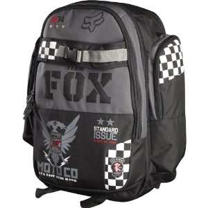 Fox Racing Step Up Mens Casual Backpack   Black/Grey / Size 9.5 L x 