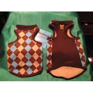 Argylicious Dog Vest Blue and Brown SMALL: Everything Else