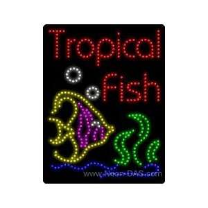 Tropical Fish LED Sign 26 x 20