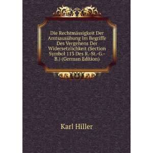   Symbol 113 Des R. St. G. B.) (German Edition) Karl Hiller Books