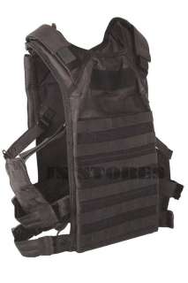 MOLLE Rapid Assault Tactical Plate Carrier Vest Black  