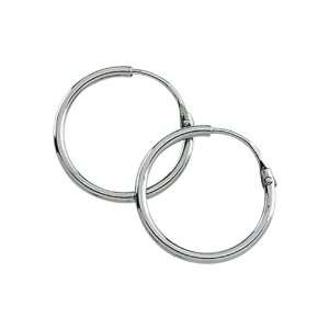  Platinum 15 MM Hoop Earrings Katarina Jewelry