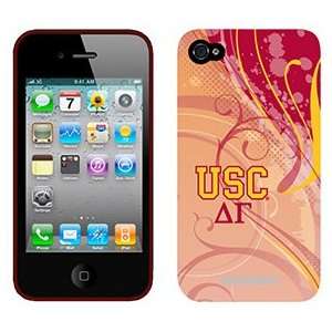  USC Delta Gamma swirl on AT&T iPhone 4 Case by Coveroo 