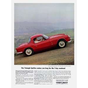  Retro Car Prints: Triumph Spitfire   Car Advertisement 