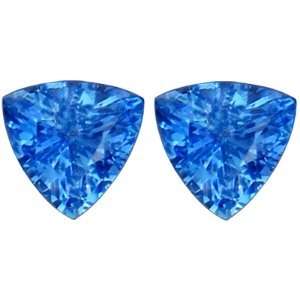  1.80 Carat Loose Sapphires Trillion Cut Pair Jewelry