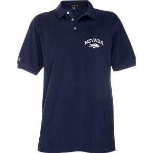  Nevada Wolf Pack Navy 2010 Classic Pique Stainguard Polo 