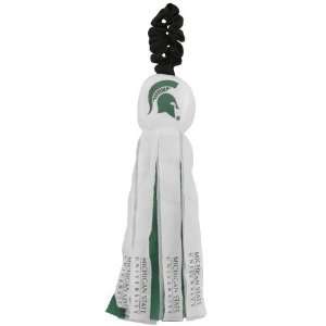   State Spartans White Plush Pompom Squeaker Dog Toy: Sports & Outdoors