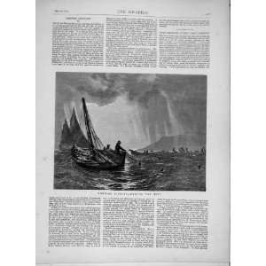   1871 Herring Fishery Hailing Nets Fishing Boats Fish: Home & Kitchen