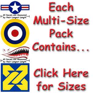RAF Roundels   Yellow Outline   Model Decals   RAF02  