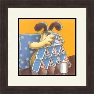   Gromit Stacking Cards by Bill Kerwin   Framed Artwork