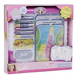  Barbie Color & Erase Activity Desk: Toys & Games
