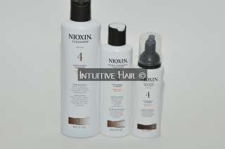 Nioxin System #4 Trio: Shampoo, Conditioner, Treatment  