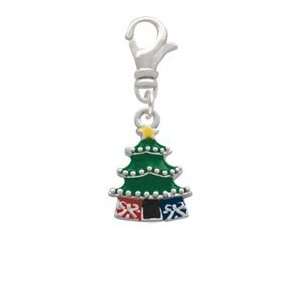  Enamel Christmas Tree Clip On Charm Arts, Crafts & Sewing